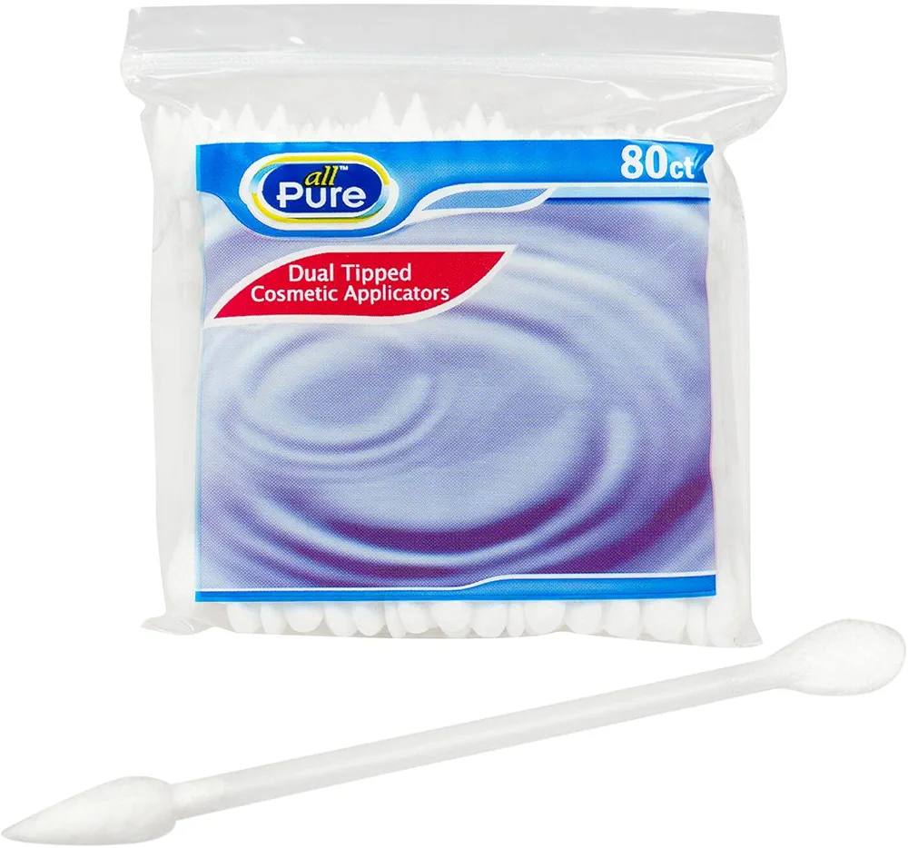 Cosmetic Applicators - 80 ct - Dual Tipped One Pointed Tip & One Flattened tip