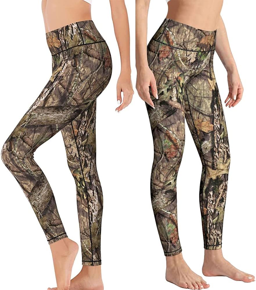 Yaateeh High Waist Yoga Pants Tummy Control Workout Running Leggings Capri for Women