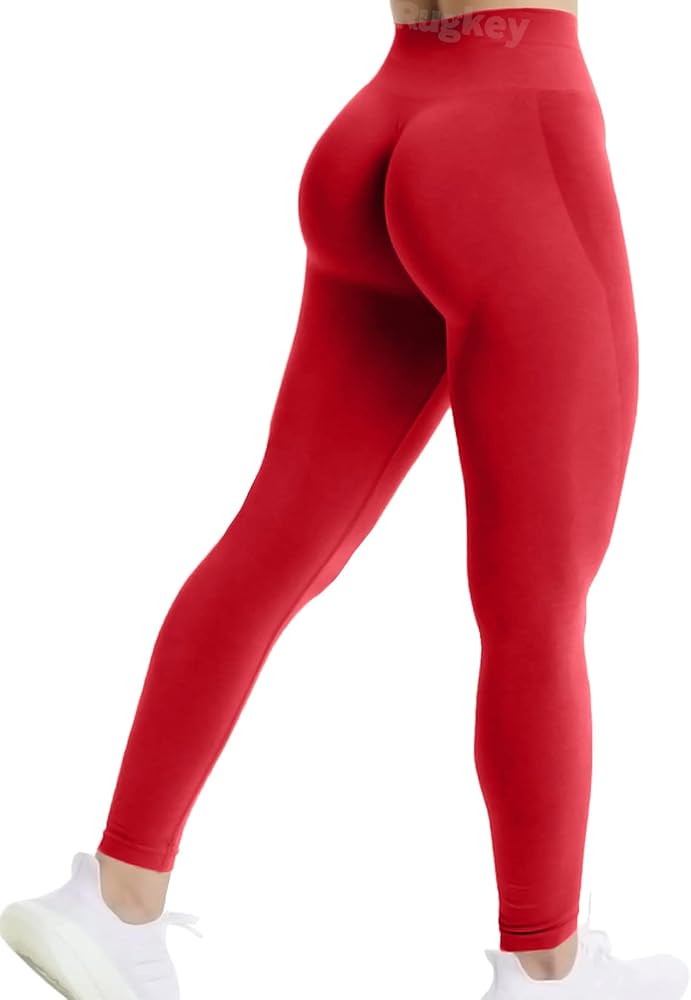 Rugkey Women's Scrunch Seamless Leggings High Waist Yoga Pants Workout Butt Lifting Booty Tights