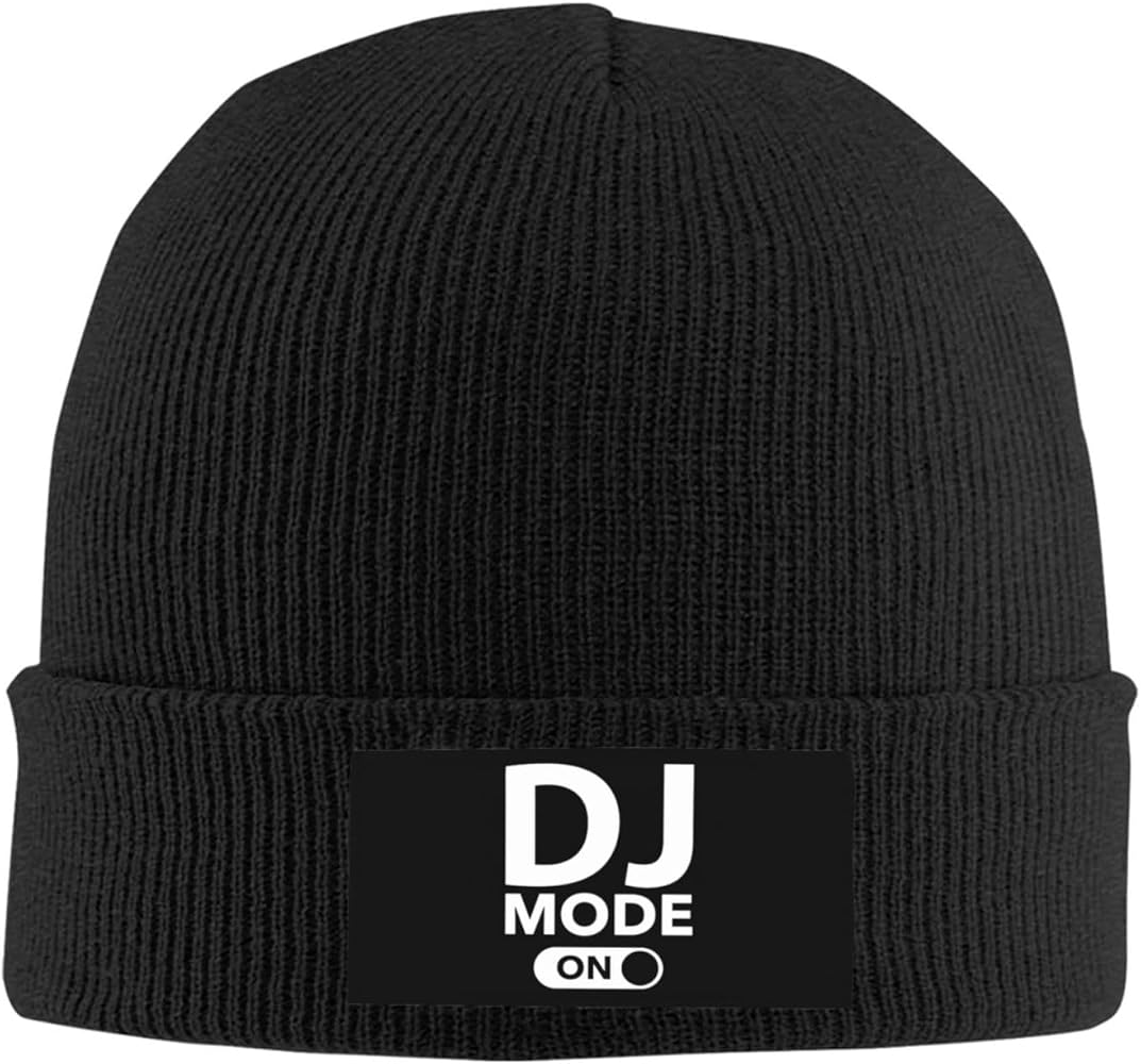 Dj Mode On Winter Beanie Hats for Men Women Soft Warm Knit Hat Ski Stocking Cuffed Cap