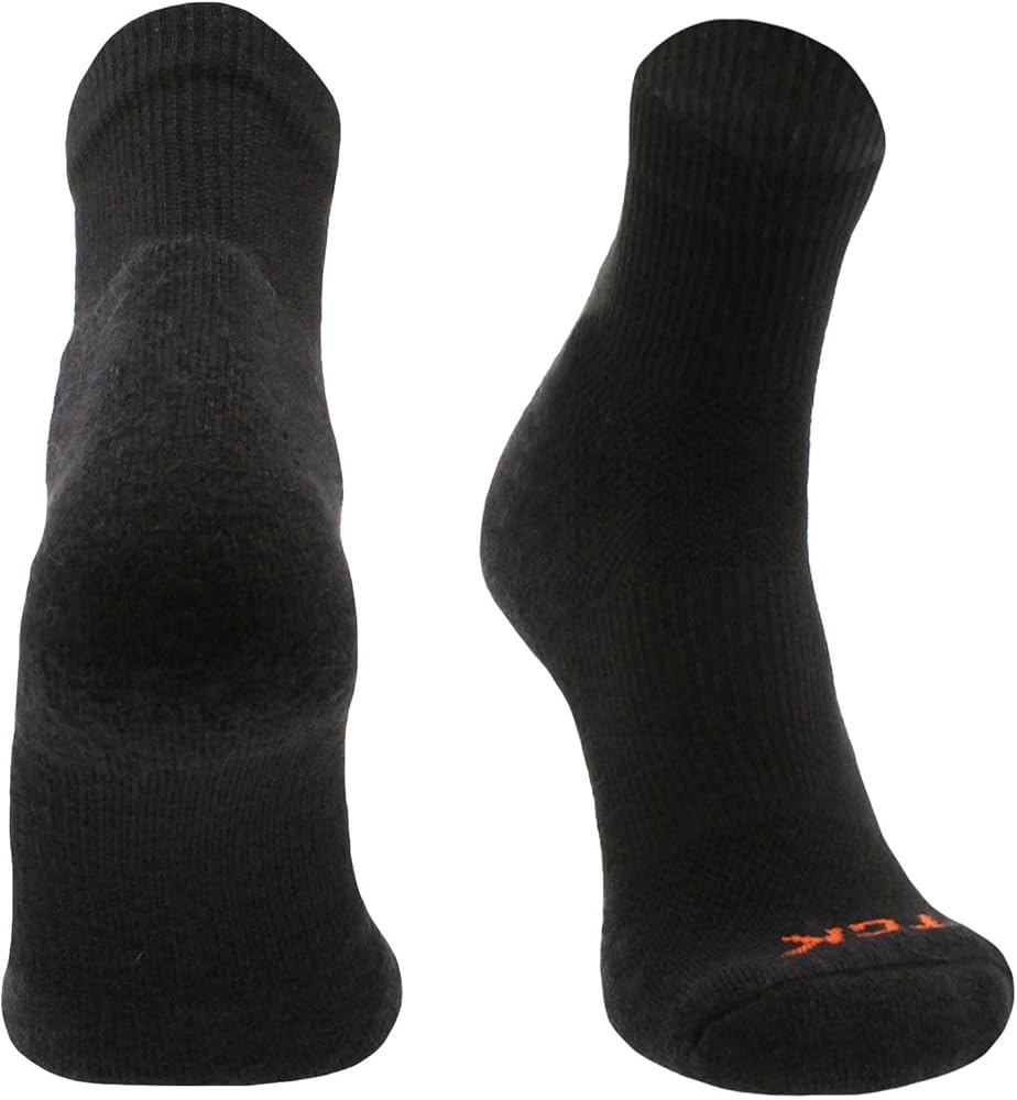 TCK Pickleball Socks for Men and Women Quarter Crew Sock Full Cushion with Moisture Wicking Yarn
