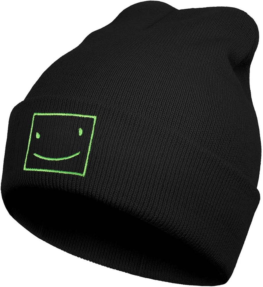 Funny Beanies Hat, Men's and Women's Winter Warm Black Fashion Cool Embroidered Knit Hat