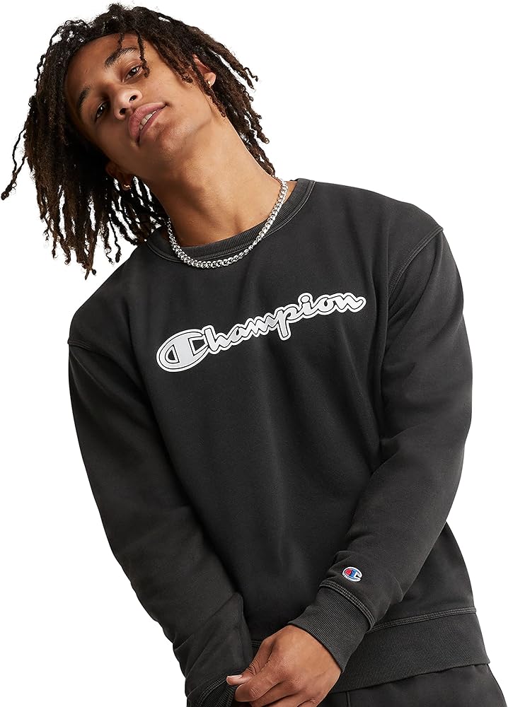 Champion Men's Midweight Crew Sweatshirt, Fleece Crewneck Sweatshirt for Men, Our Best Comfortable Sweatshirts for Men
