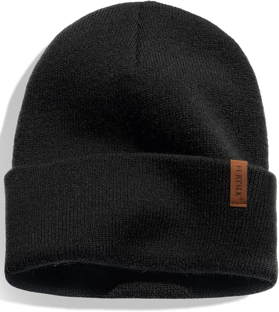 FURTALK Beanie for Men Women Cuffed Thick Knitted Unisex Winter Hat Beanies Skull Cap