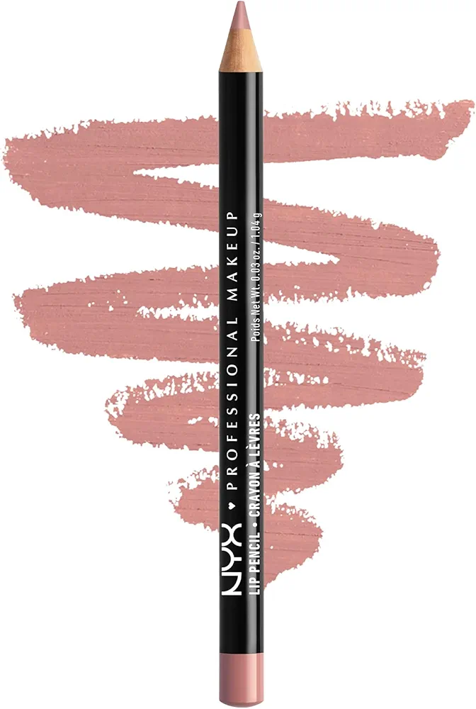 NYX PROFESSIONAL MAKEUP Slim Lip Pencil, Long-Lasting Creamy Lip Liner - Pale Pink