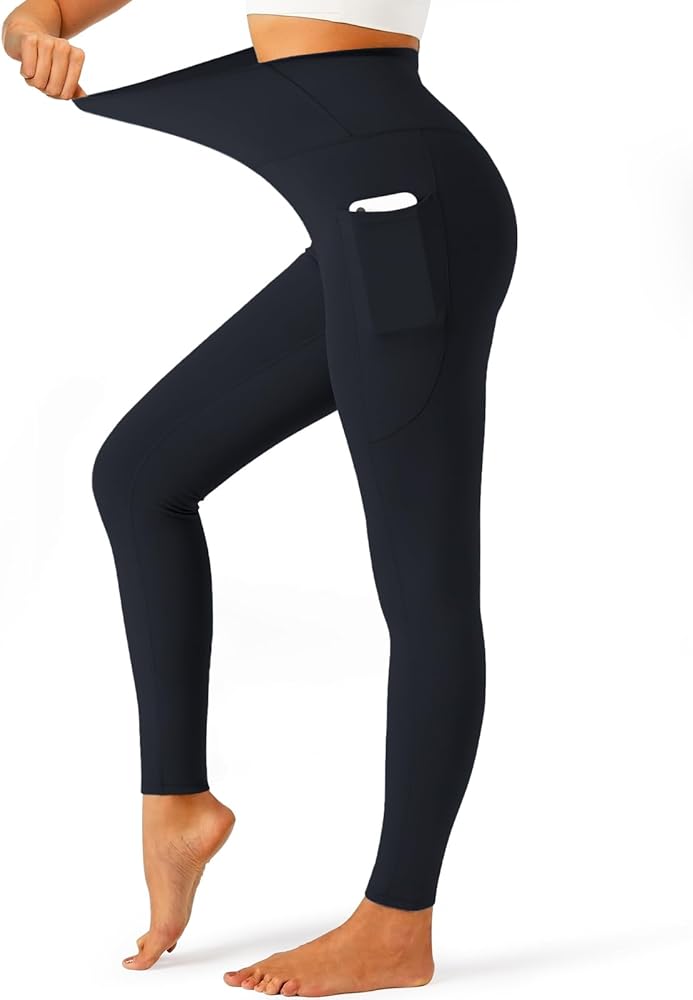 YOYOYOGA Yoga Pants Women Skin Friendly Leggings for Women Yoga Leggings Gym Workout Athletic Yoga Pants with Pockets