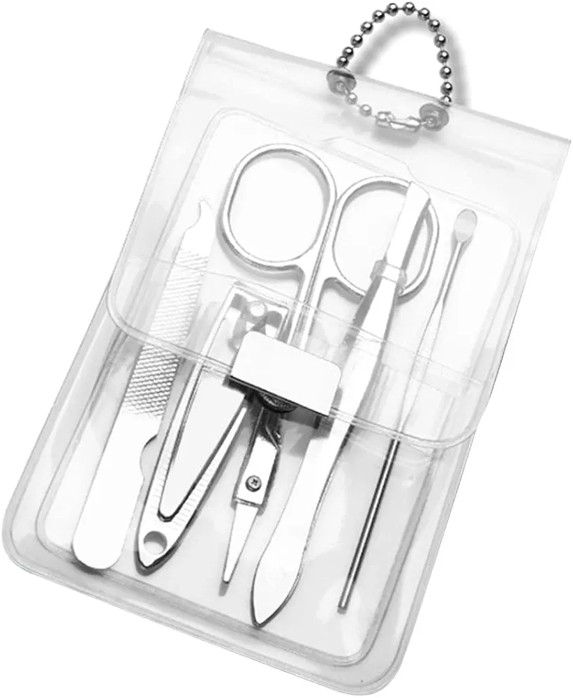 Fingernail Scissors Nail Care Kit For Women Travel Clear Manicure Nails Manicure Pedicure Set Nail Cutters For Nail Tips Nail Care Kit Manicure