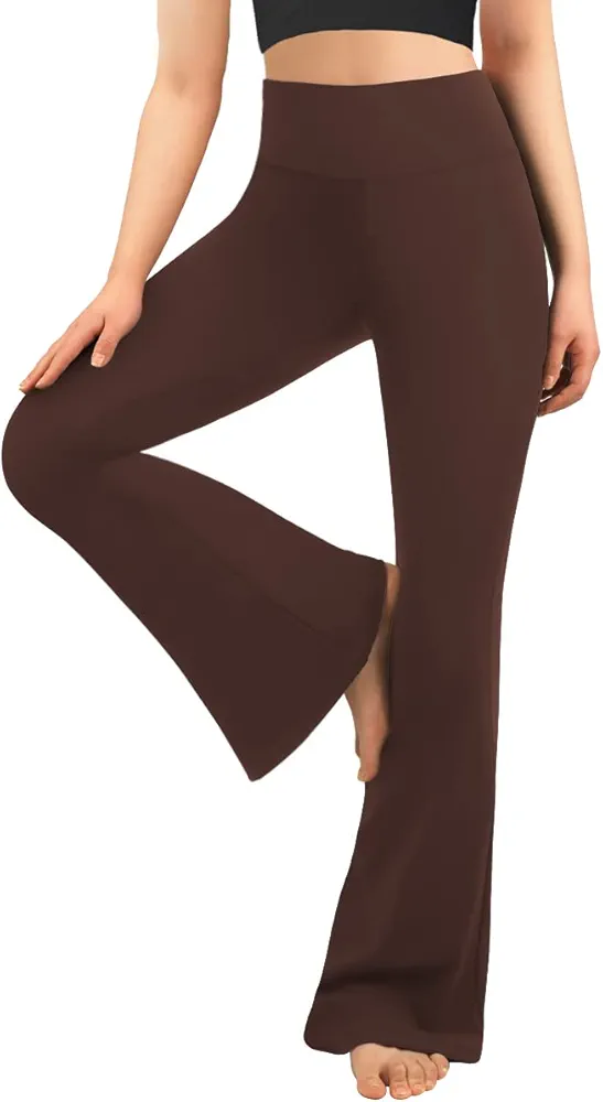 MOREFEEL Women’s Bootcut Yoga Pants - Flare Leggings for Women High Waisted Active Leggings Workout Lounge Jazz Dress Pants