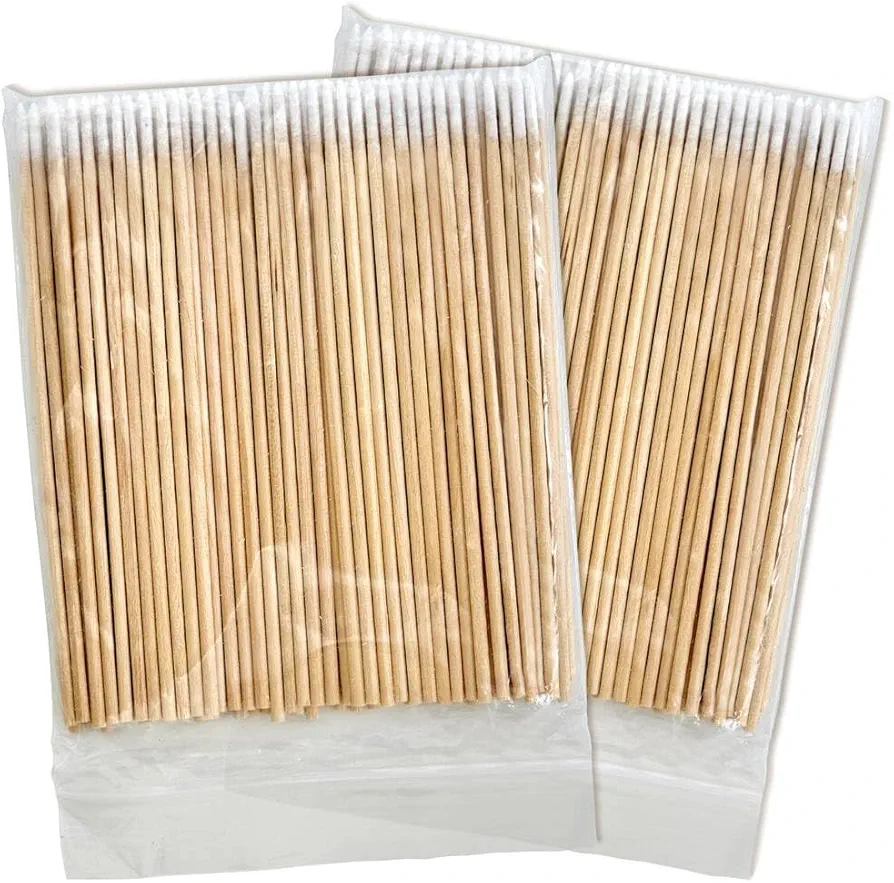 200PCS Pointed Cotton Swabs - Precision Microblading Cotton Swab 4 inch - Micro Swabs Sticks for Nail Supplies Makeup Tattoo Permanent Cosmetic