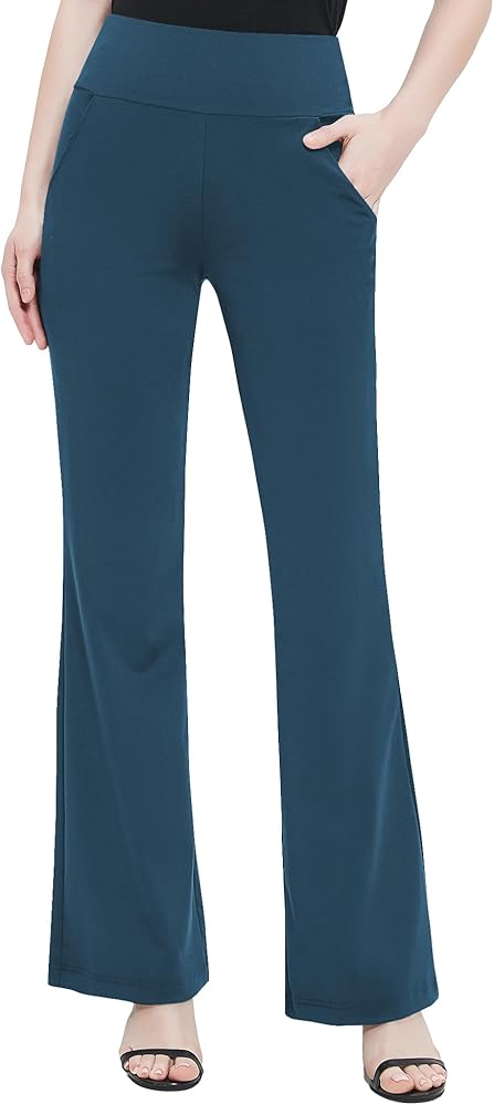 Urban CoCo Women's High Waist Stretchy Bootcut Yoga Pants Casual Flare Leggings Workout Bootleg Pants