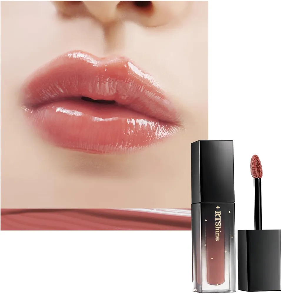 READY TO SHINE Fabulous Hydrating Lip Glow Oil/Lip Gloss-Clean Beauty #103 Nude Red, Nourishing Lightweight Natural Look, Enhances and Deeply Protects Lips, Cruelty Free, 0.14fl/oz.