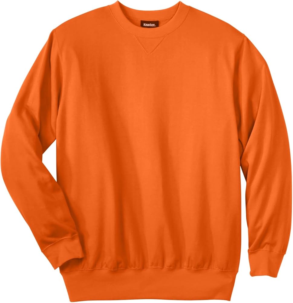 KingSize Men's Big & Tall Tall Ultra Comfort Fleece Crewneck Sweatshirt
