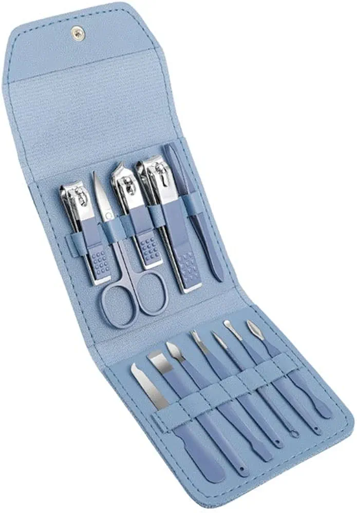 Toenail Clippers 12-Piece Set of Nail Clippers Set Manicure Set Personal Care Set Professional Pedicure Set Beauty Set Men and Women Gift Nail Care Nail Clipper Set (Color : B-12-piece Set) (D 12)