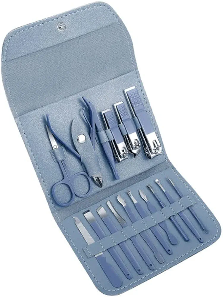 Toenail Clippers 16-Piece Manicure Set Personal Care Nail Clippers Set Professional Pedicure Set Beauty Set Men and Women Gift Nail Care Nail Clipper Set (Color : C-16-piece Set) (A 16)