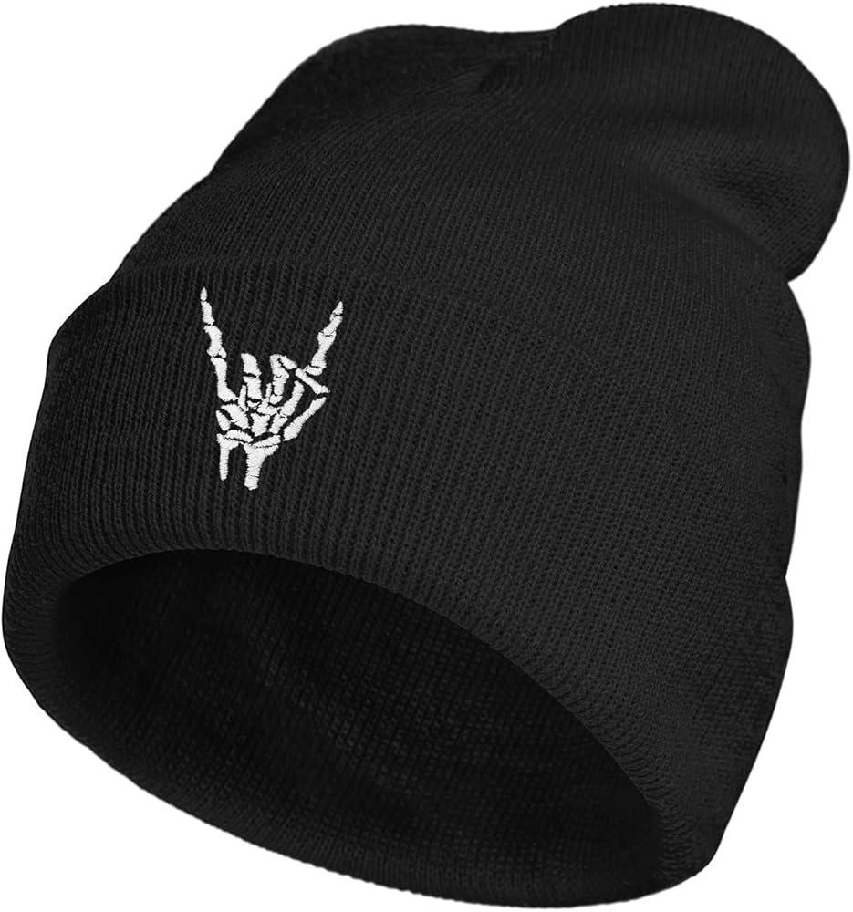 Beanie Hats for Men Women, Winter Warm Beanies Hat Embroidered Knit Hat