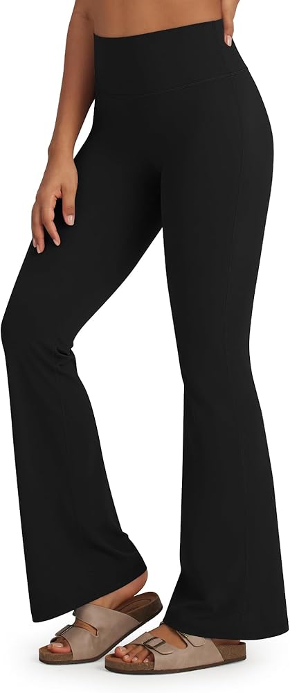 Promover Bootcut Yoga Pants for Women High Waist Dress Pants Flare Leggings 29" 31" 33" Workout Pant for Casual Work