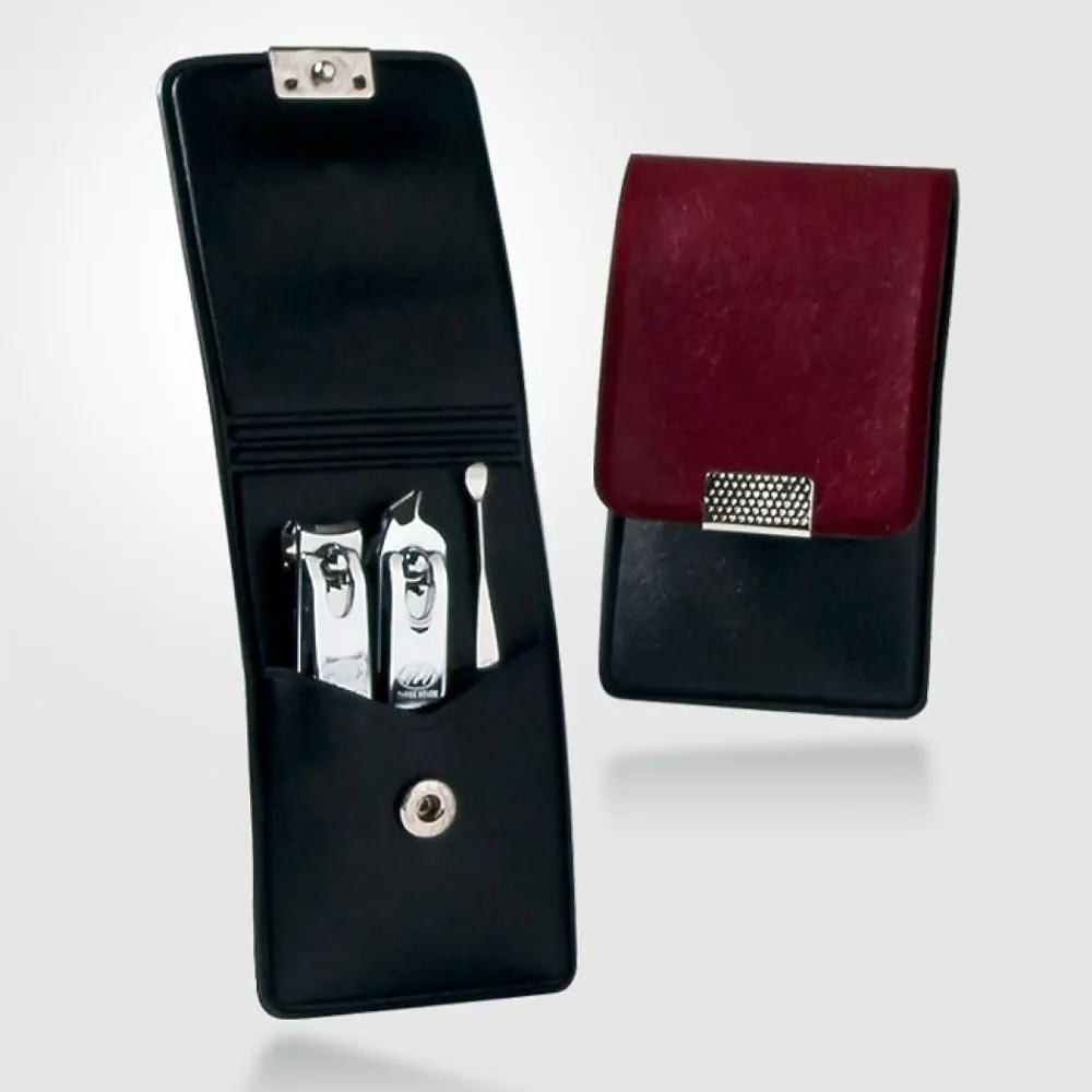 Three Seven 777 Travel Manicure Pedicure Grooming Kit Set,Stainless steel, (Total 3 PC, Model: TS-78C,Silver),Personal Nail care- Made in Korea