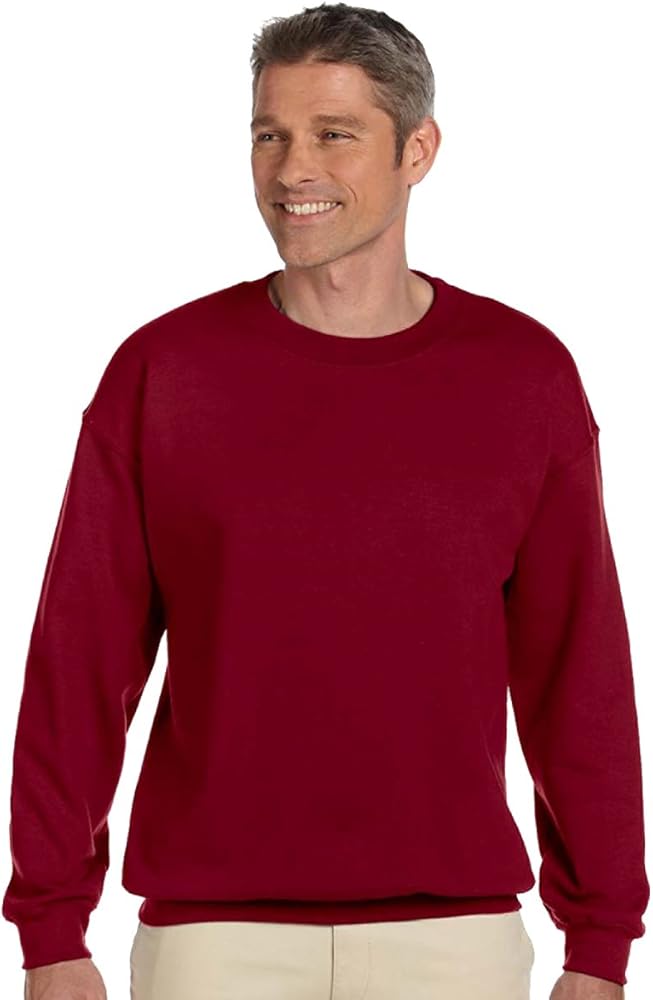 Gildan Men's Heavy Blend Crewneck Sweatshirt - Large - Garnet