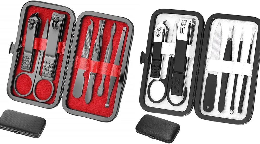 Manicure Set Personal Care Nail Clipper Kit Manicure Professional Pedicure Set Mens Accessories Personal Care Set Grooming Kit Fathers Gift for Men Husband Boyfriend Parent