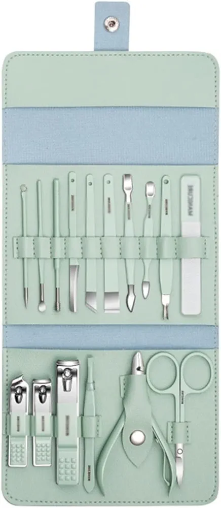 Nail Care Tools 16-Piece Set of Nail Clippers Set Manicure Set Personal Care Set Professional Pedicure Set Beauty Set for Friends and Family Travel Manicure Set (Color : B) (C)