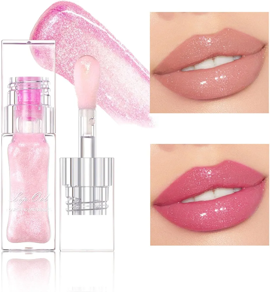 Nourishing Tinted Lip Oil - Smooth and Moist Lips - Magic Color Changing Lip Oil, Non-Sticky Lip Oil Tint For Dry Lips, Vegan & Cruelty-free, High Moisturizing and Strong Hydrating Lip Gloss