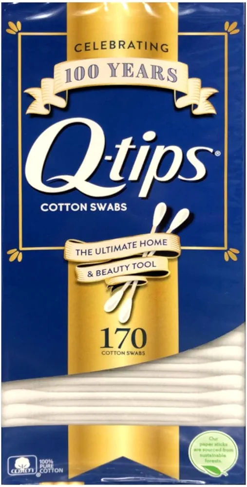 Q-Tips Cotton Swabs, 170 Count, 2-Pack
