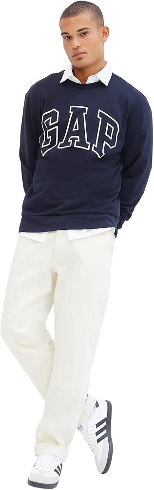 GAP Men's Logo Fleece Crew Sweatshirt