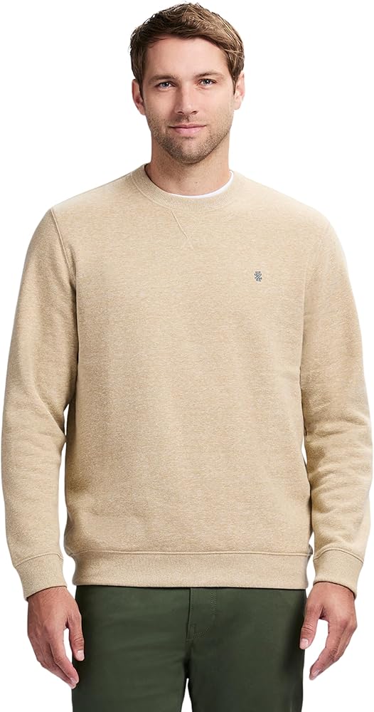 IZOD Men's Advantage Performance Crewneck Fleece Pullover Sweatshirt