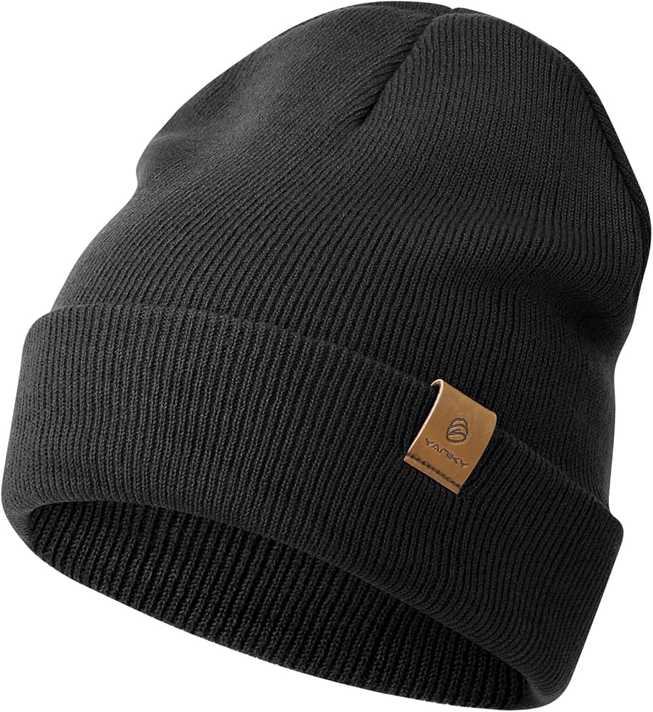 Beanies Hats Men, Cuffed Beanie for Women, Windproof & Warm Cuffed Knitted Hat Skull Cap, Unisex Autumn Winter Hat Beanies