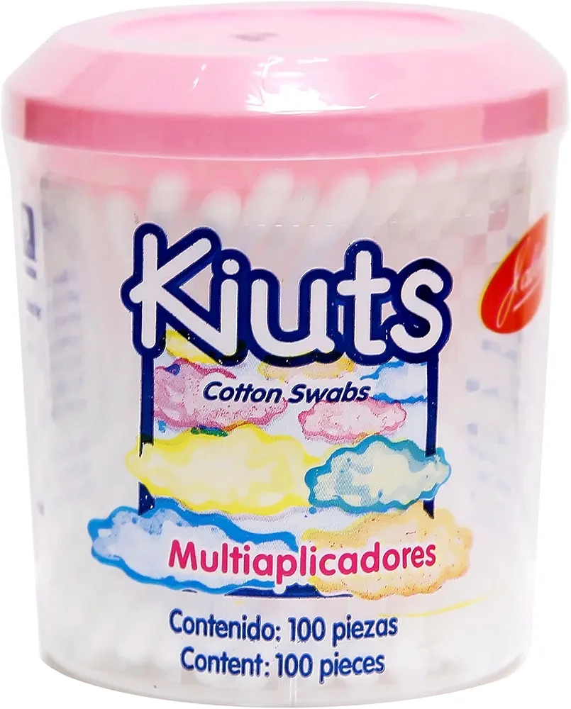 Jaloma Kiuts Cotton Swabs. Cleaning and Grooming Aid. Convenient and Versatile. For External Use Only. 100 Swabs