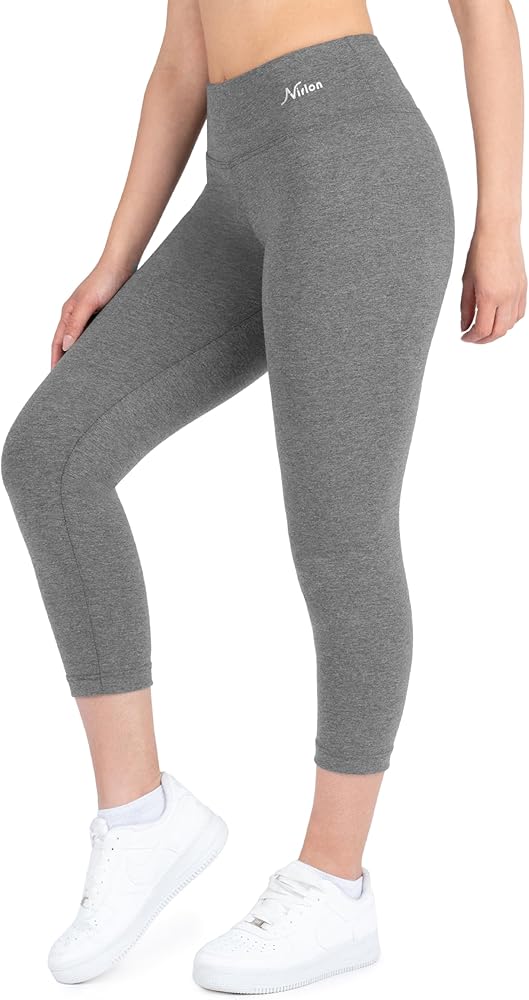 Nirlon Women's Capri Leggings High Waist Workout Yoga Pants 3/4 Length