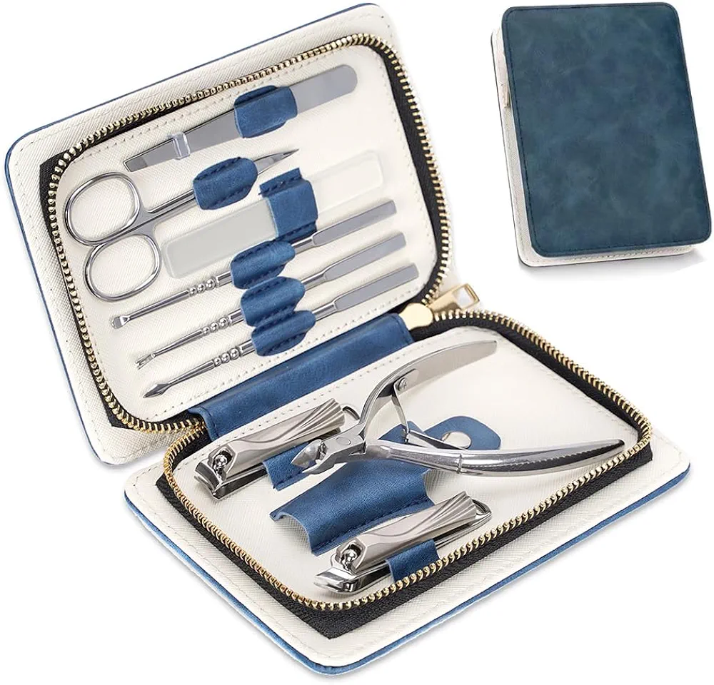 Manicure Set Manicure Kit and Pedicure Kit Nail Clipper Set for Women and Mens Travel Nail kit Finger Nail Clippers Adult Mens Nail Grooming kit