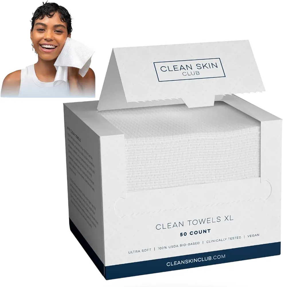 Face Towelettes Disposable Travel Size Womens Skin Care Gifts,Cleaning Towels Disposable,Makeup Remover Dry Wipes,Face Towelettes Disposable (White-50pcs, one size)