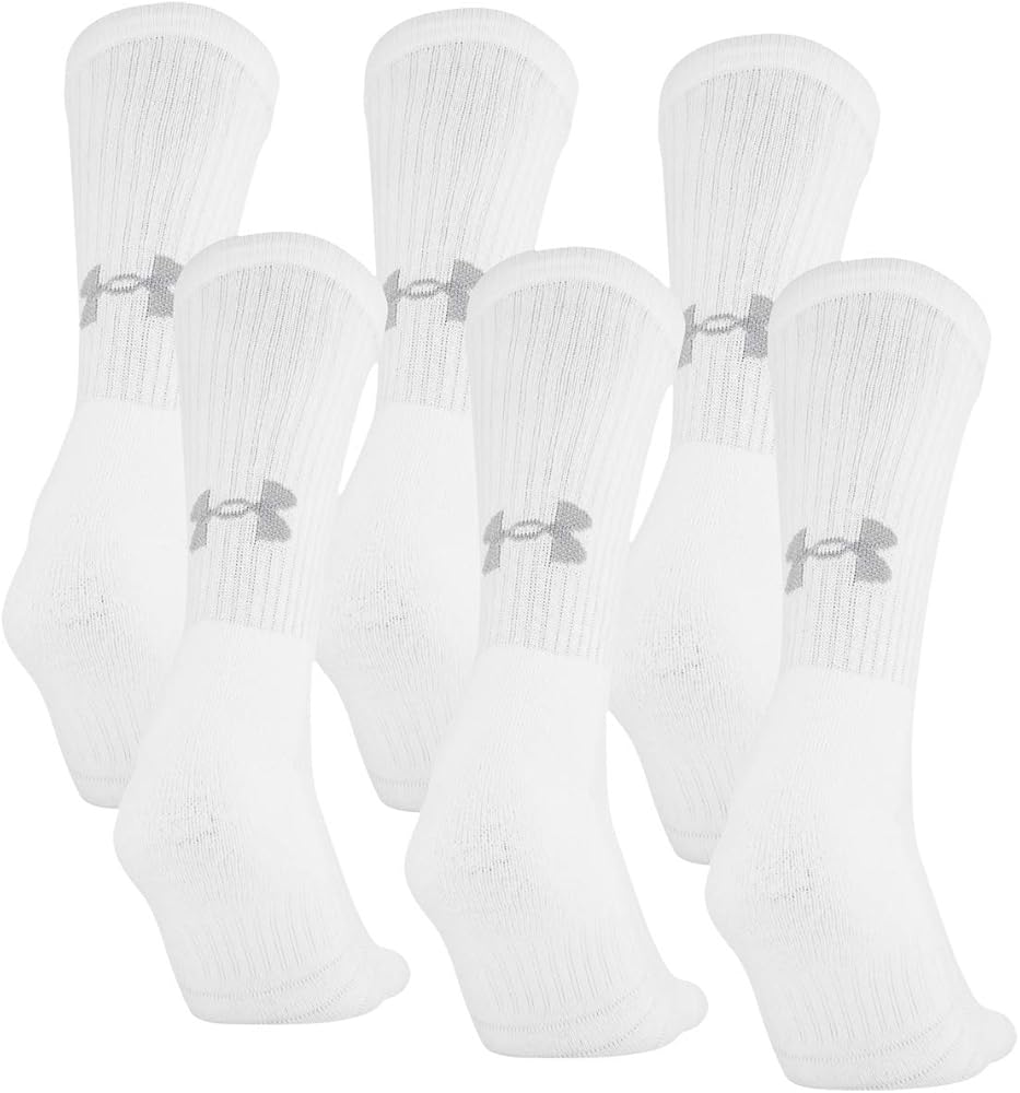 Under Armour Adult Training Cotton Crew Socks, Multipairs