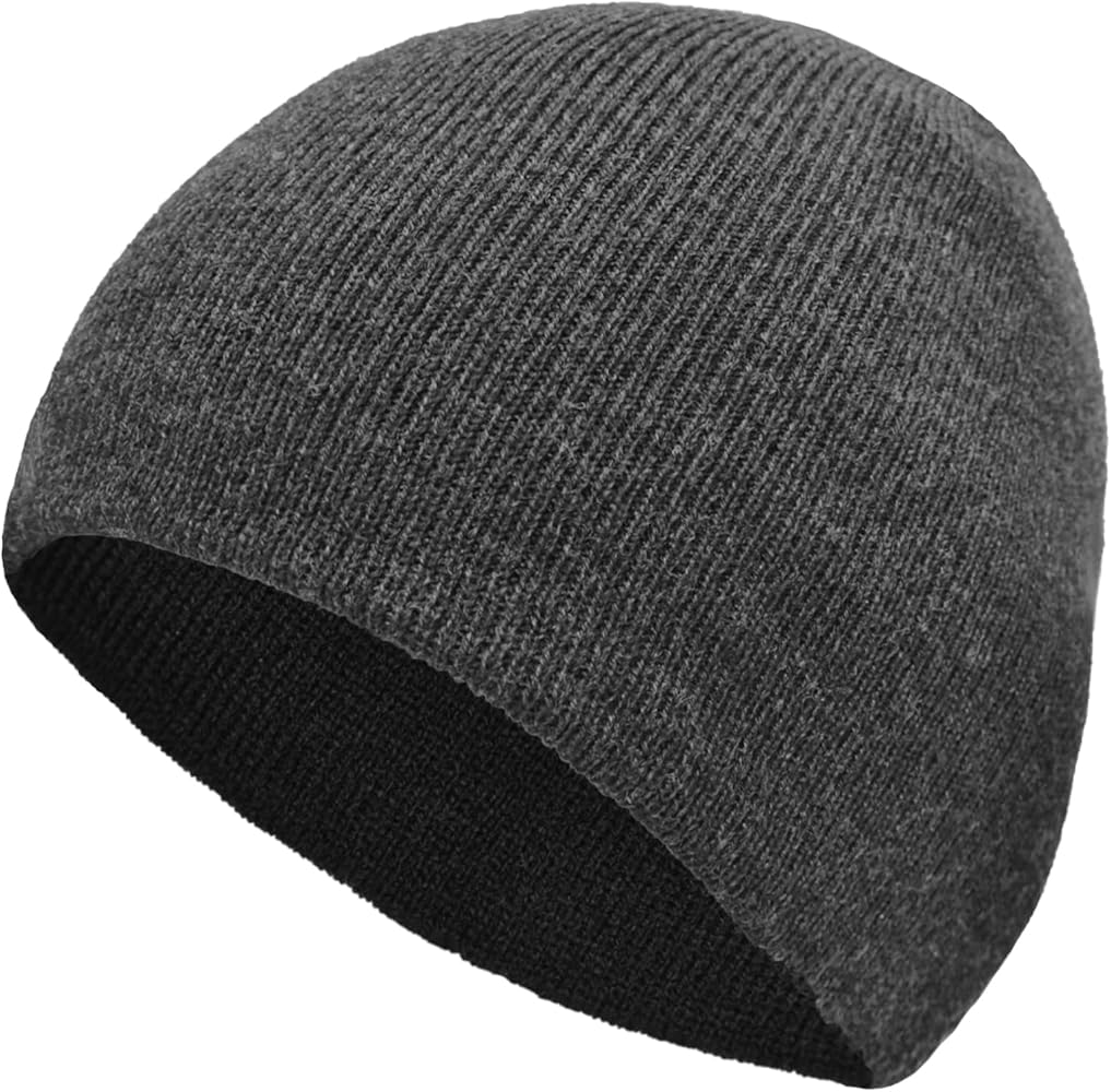 ZOORON Beanie for Women Men Reversible Winter Hats Unisex Cuffed Skull Knit Hat Cap