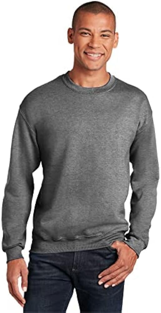 Gildan Adult Fleece Crewneck Sweatshirt, Style G18000, Graphite Heather