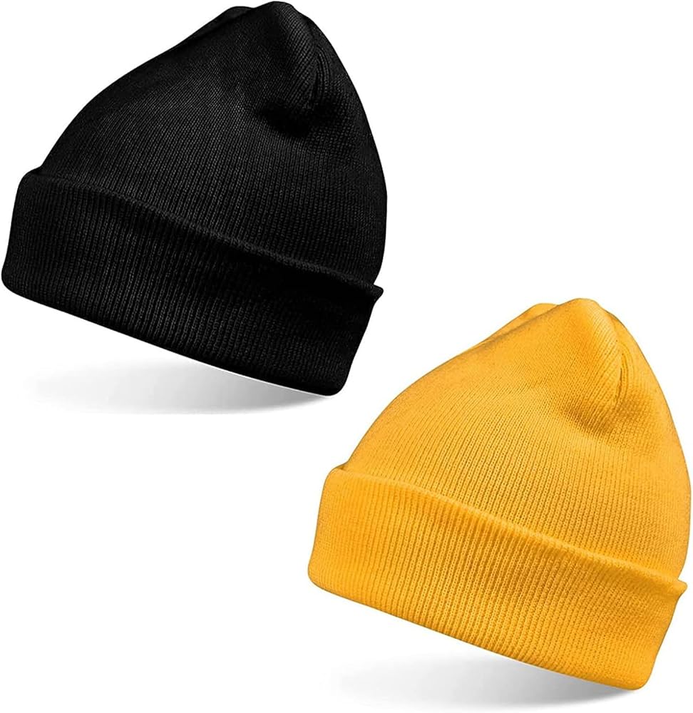 ZOORON Beanies for Men Womens Thick Knitted Unisex Winter Hats Beanies Skull Cap