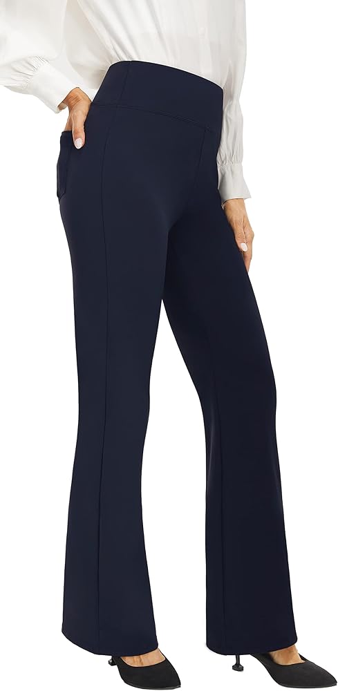 AFITNE Women's 2025 Winter Yoga Dress Pants, High Waist Bootcut Work Pants Tummy Control Stretchy Workout Casual Pants