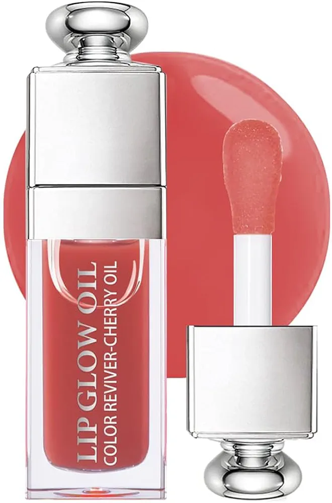 Hydrating Lip Glow Oil, Moisturizing Lip Glow Oil, Nourishing Glossy Transparent Lip Oil, Plumping Lip Oil, Lip Balm, Non-sticky Tinted Toot Lip Balm for Lip Care (ROSEWOOD) 0.2 OZ