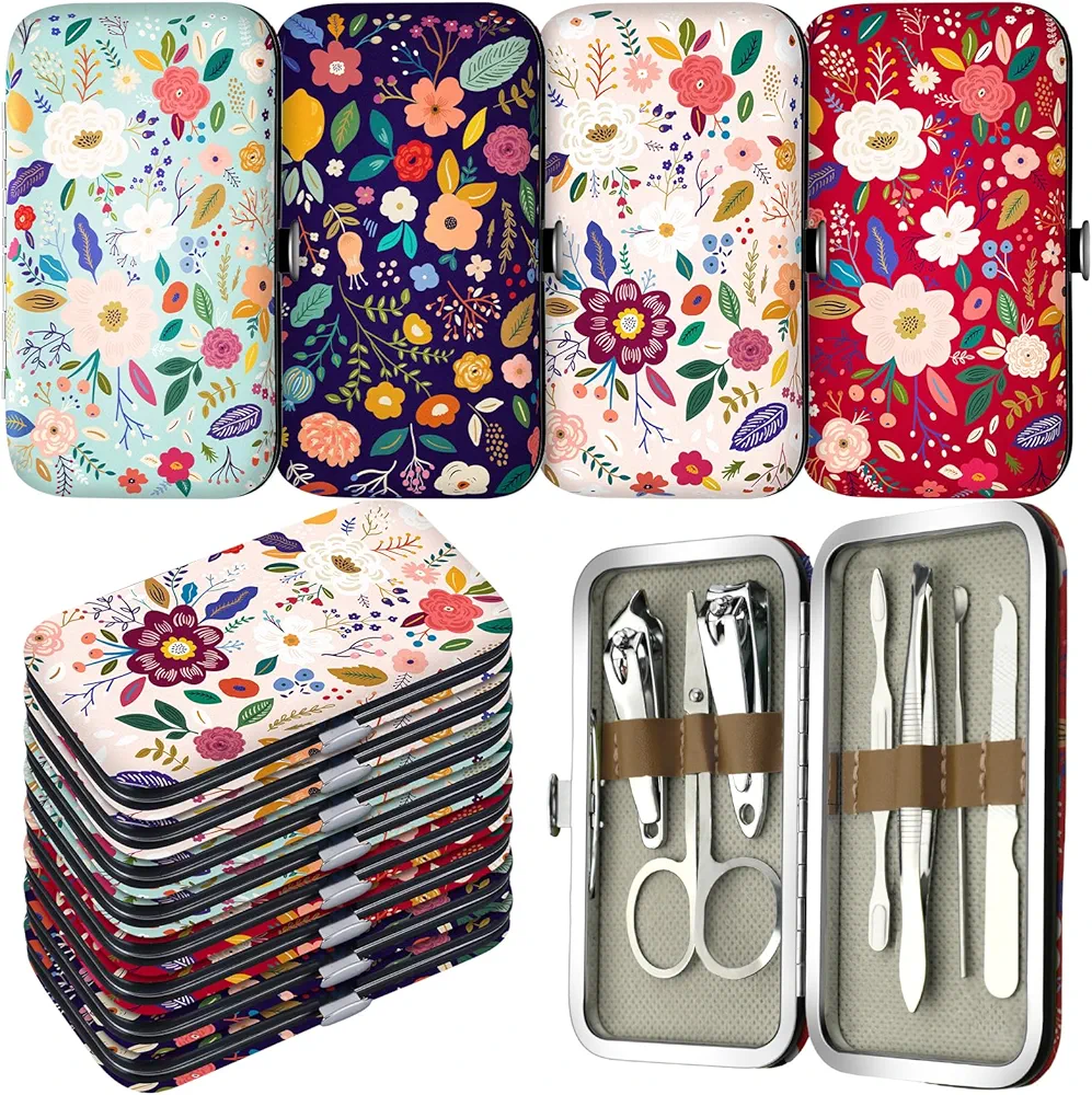 Gisafai 12 Set Christmas Stocking Stuffers Gift Inspirational Manicure Set Appreciation Gifts Thank You Nail Clipper Set Gift Bulk for School Employees Teachers Office Coworkers Customers