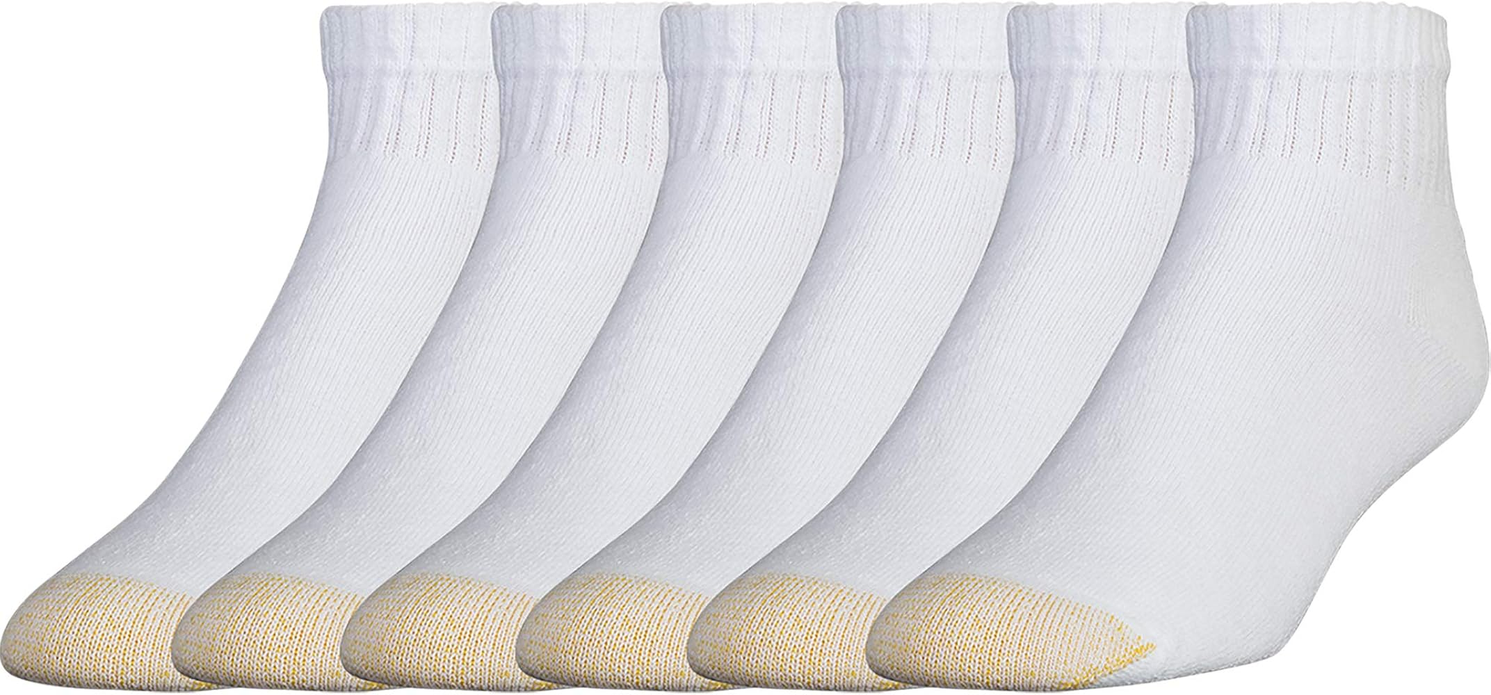 GOLDTOE Mens's 656p Cotton Ankle Athletic Socks, Multipairs
