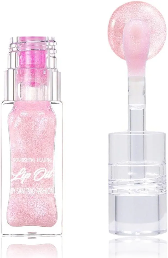 Magic Color Changing Lip Oil, Hydrating Lip Glow Oil V2, Gloss Tinted Lip Balm Transparent Lip Care, Long Lasting Nourishing Non-sticky Fresh Texture
