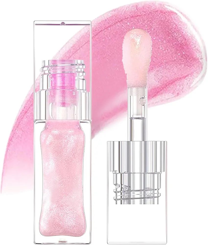 Magic Color Changing Lip Oil, Moisturizing Lip Glow Oil Plumping Lip Oil, Hydrating Lip Gloss Lip Balm Transparent Lip Care, Long Lasting Moisturizing Non-sticky Fresh Texture
