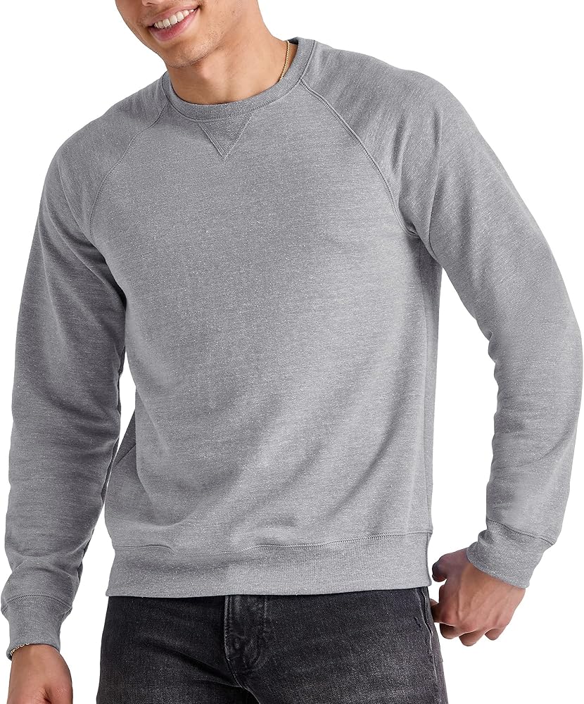 Hanes Men's Hanes Men's Crewneck Sweatshirt, Tri-Blend French Terry