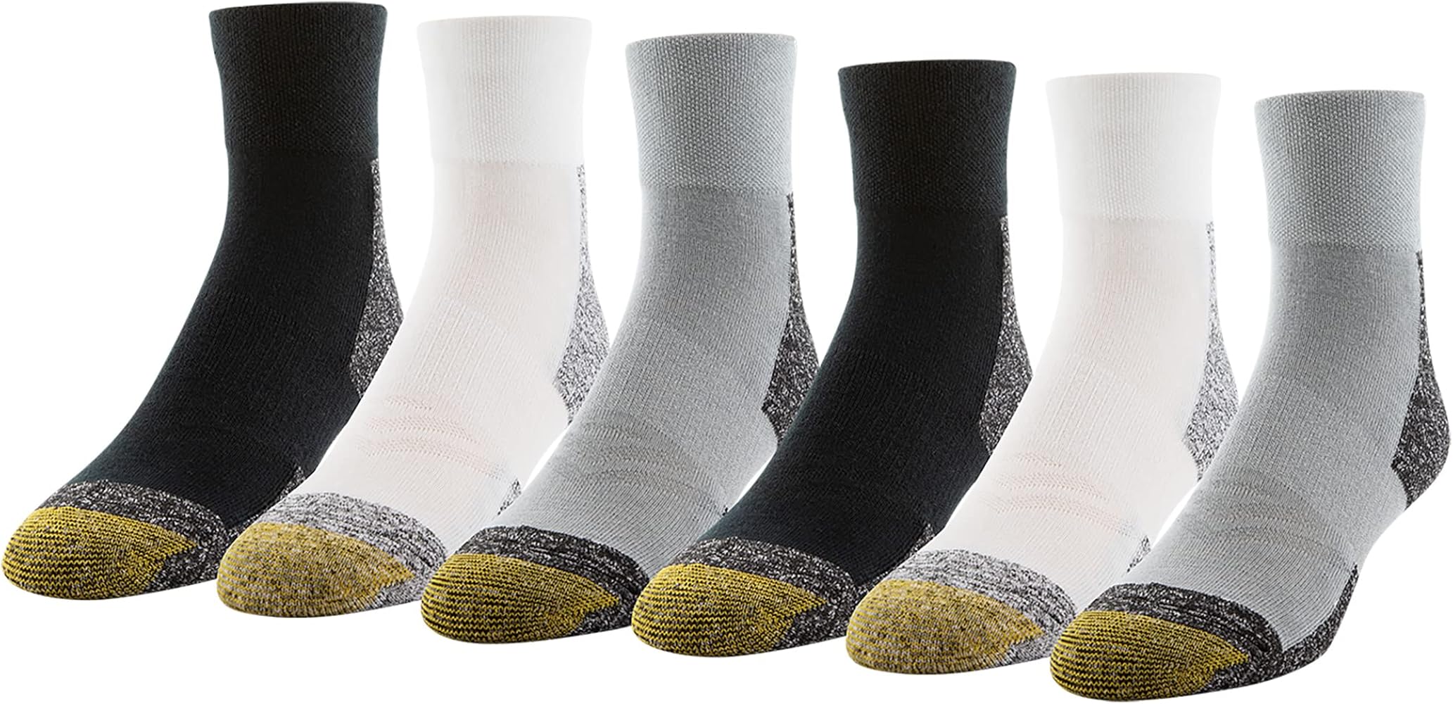 GOLDTOE Men's Xs Ankle Socks, 6-Pairs