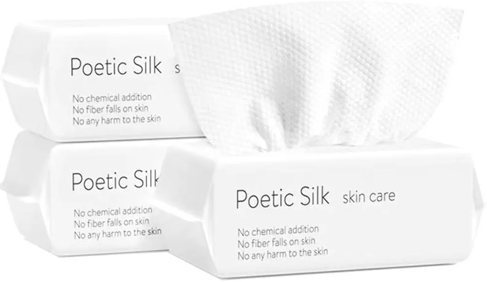 Disposable Face Towel, 300 tablets, Soft Cotton Dry Face Towel, For Washing and Drying, Cleansing, Skin Care and Makeup Removal, For Sensitive Skin, Wet and Dry 3Packs