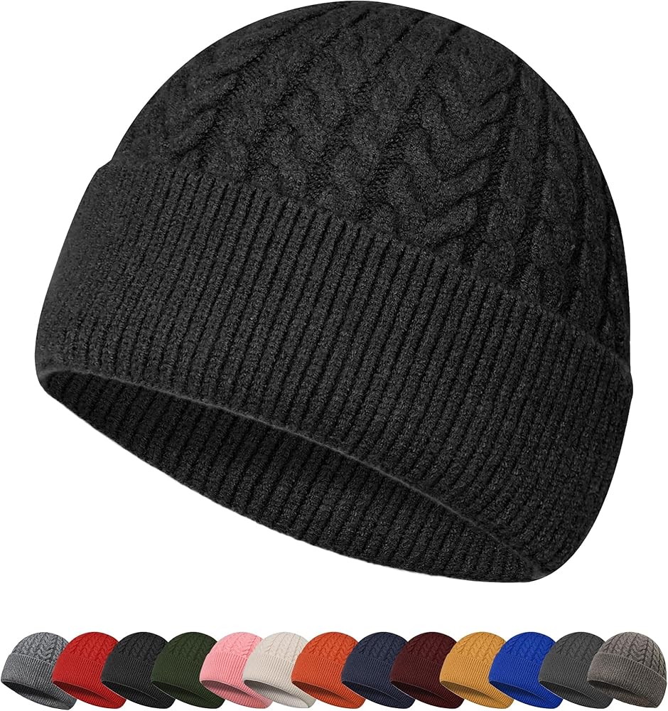 HiRui Knit Beanie Hats for Men Women Winter Hats Skull Caps Warm Classic Slouchy