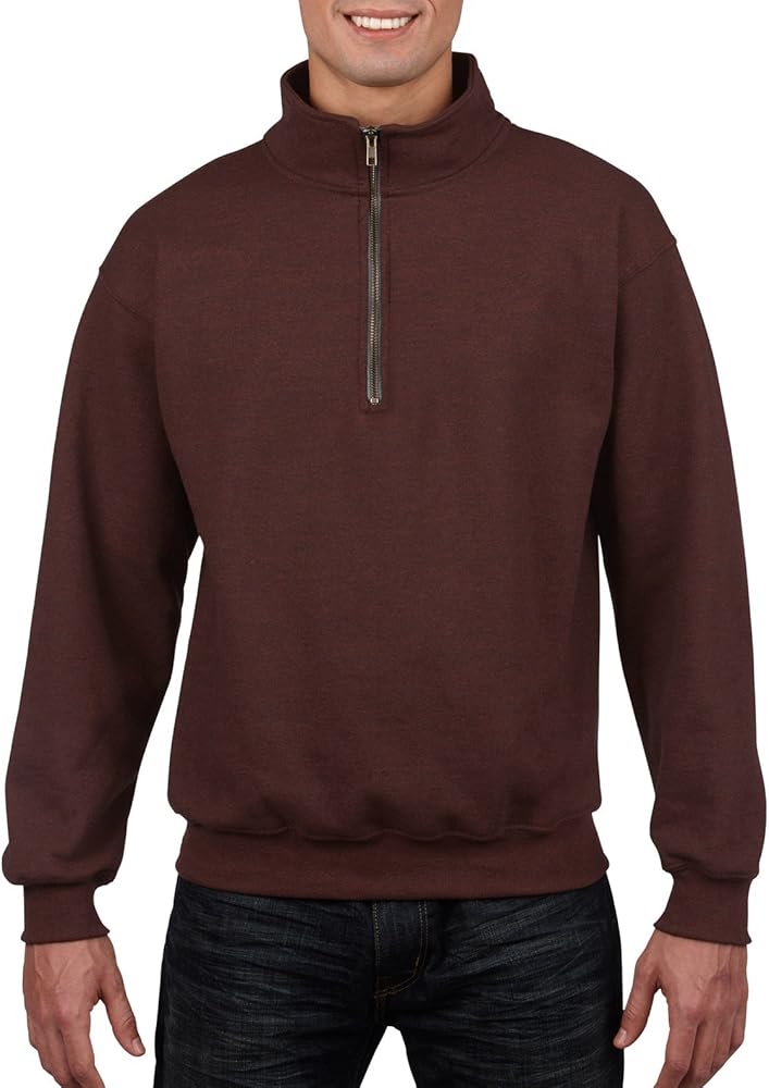 Gildan Adult Fleece Quarter-Zip Cadet Collar Sweatshirt, Style G18800