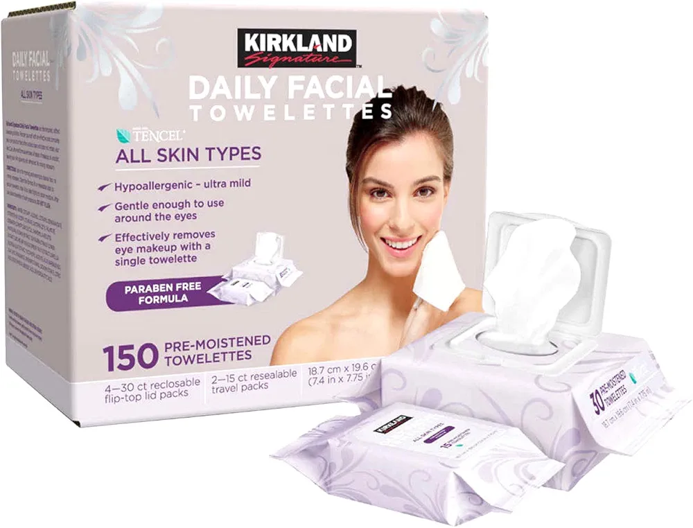 Kirkland Signature Daily Facial Towellettes, 4.53 Pound
