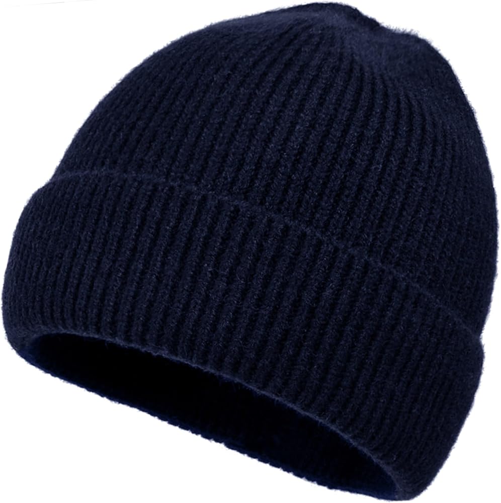 Rosoz 1 & 2 Packs Beanie for Men Women Warm Winter Hats Knit Acrylic Soft Cuffed Beanies Cap Daily Beanie Hat Unisex